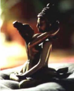 Classic Tantric statue of couple in yab yum sexual position